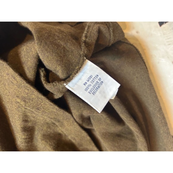 Polo Ralph Lauren Mens XL Brown Long Sleeve Logo Crewneck Pocket Tee - Picture 5 of 8